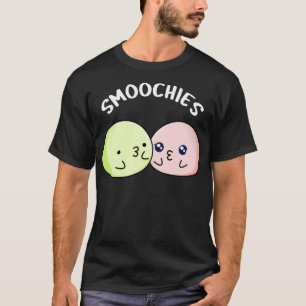 Camiseta Smoochies divertidos besando comida Mochi Pun