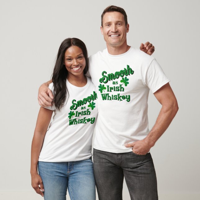 Camiseta Smooth as Irish Whiskey Saint Patrick's Day Outfit (Unisexo)
