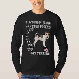Camiseta Smooth Fox Terrier Dog Mom Dad Print Wire Fox Terr