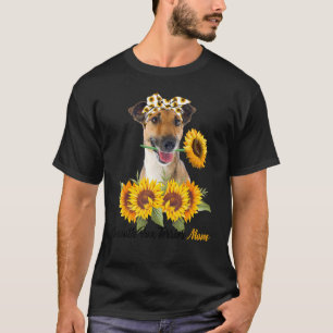 Camiseta Smooth Fox Terrier Mom Sunflower Summer Dog Mom Ma