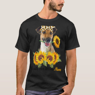 Camiseta Smooth Fox Terrier Mom Sunflower Summer Dog Mom Ma