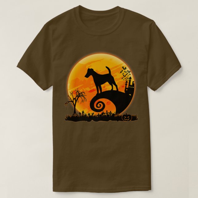 Camiseta Smooth Para Perro Terrier Y Moon Funny Cos De Hall (Diseño del anverso)