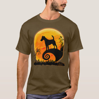 Camiseta Smooth Para Perro Terrier Y Moon Funny Cos De Hall