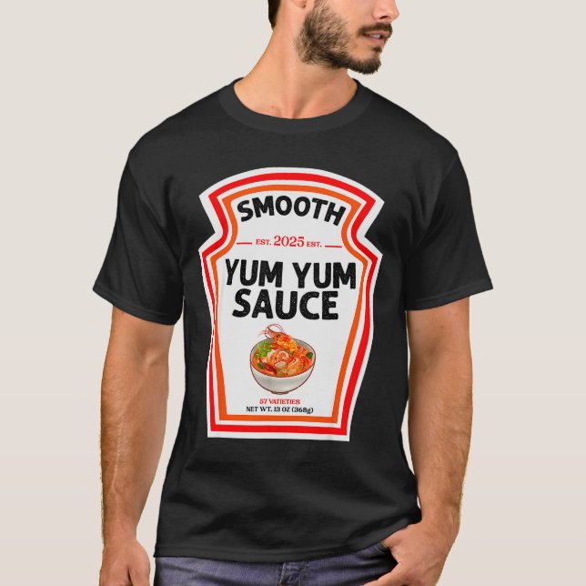 Camiseta Smooth Yum Yum Sauce Condiment Costume Matching  (Anverso)