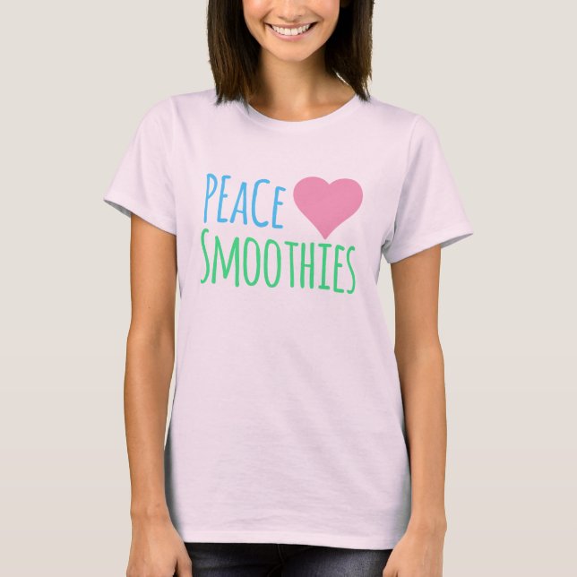 Camiseta Smoothies del Corazón de la Paz (Anverso)