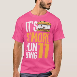 Camiseta Smore Campfire 11.º Campamento Marshmallow De Cump