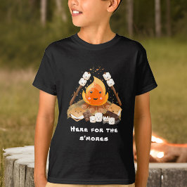 Camiseta S'more Cute Funny Camping Campfire Nombre niño