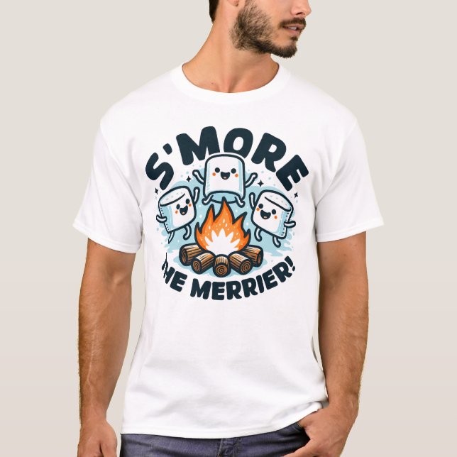 Camiseta smore day - ¡Más es el Merrier! (Anverso)