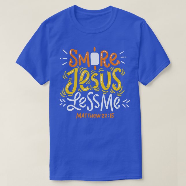 Camiseta Smore Jesus Menos Me Divertido Camping (Diseño del anverso)