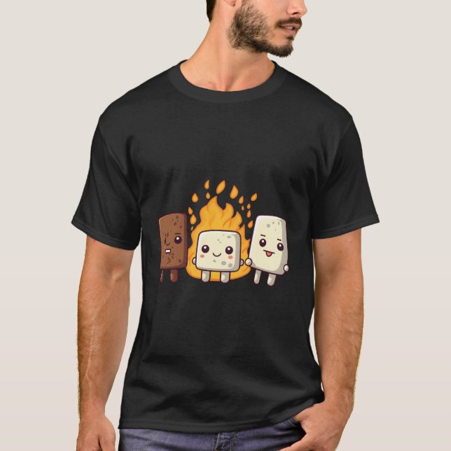 Camiseta S'More Mallow Smores Camper Camg Kawaii (Anverso)