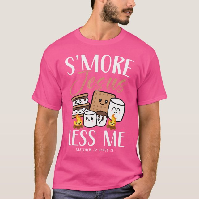 Camiseta Smore Of Jesus Menos Yo Camper Cristiana Iglesia C (Anverso)