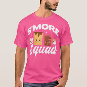 Camiseta S'More Squad Kawaii Smores Camping Group Camp