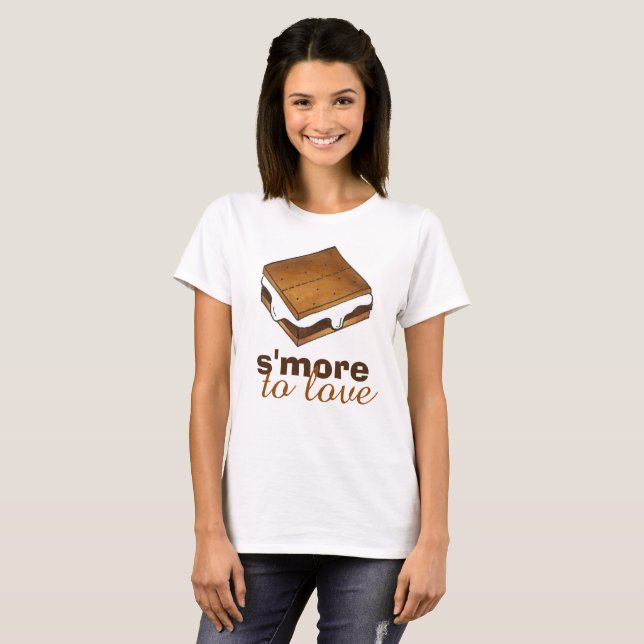 Camiseta S'more To Love Chocolate Campfire Camp S'mores Tee (Anverso completo)