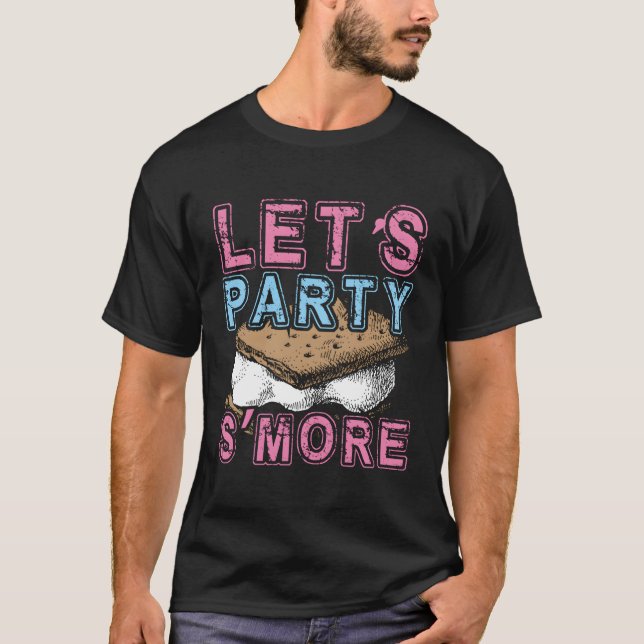 Camiseta Smore Vamos Fiesta Campfire Camping Marshmallow Gi (Anverso)