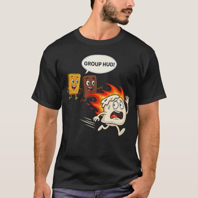 Camiseta S'Mores Divertido Campamento (Anverso)