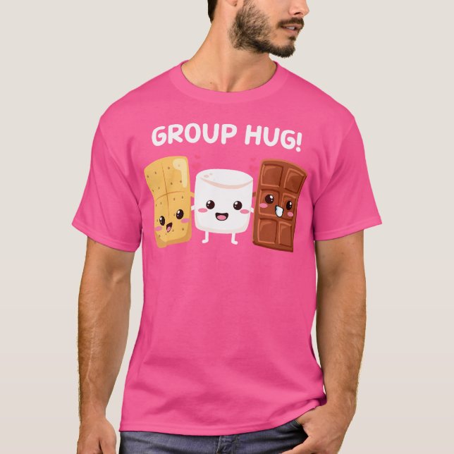 Camiseta S'Mores Marshmallow Funny Smores Camping Group Hu (Anverso)