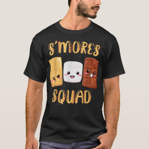 Camiseta S'mores Marshmallow Funny Smores Squad Camping Ca