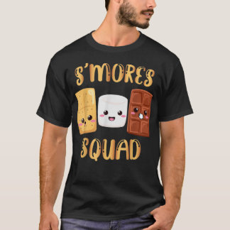 Camiseta S'mores Marshmallow Funny Smores Squad Camping Ca