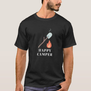 Camiseta Smores Marshmallow Happy Campers Campfire Camping