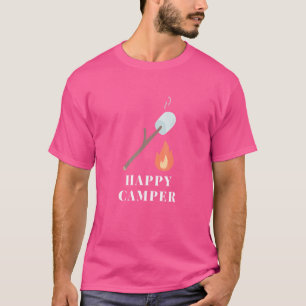 Camiseta Smores Marshmallow Happy Campers Campfire Camping