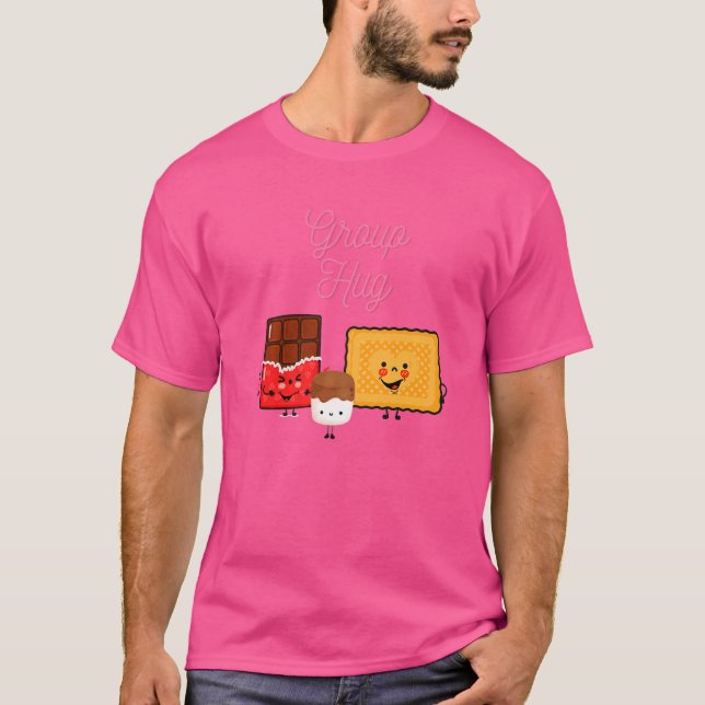 Camiseta Smores Marshmallow Roasting Chimenea de camping (Anverso)
