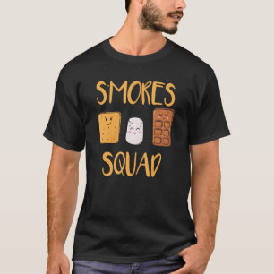 Camiseta S'mores Squad Marshmallow Camping Campfire Smores