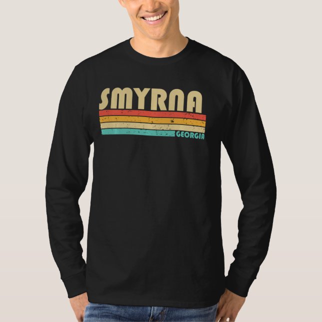 Camiseta Smyrna Ga Georgia Funny City Home Roots Retro 70 (Anverso)
