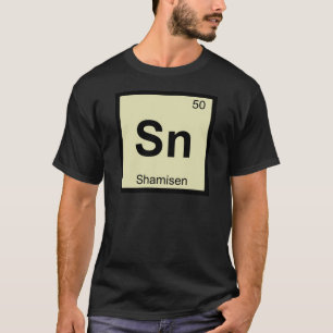 Camiseta Sn - Música de Shamisen Tabla Periódica de Química