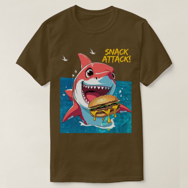 Camiseta Snack Attack Shark (Diseño del anverso)