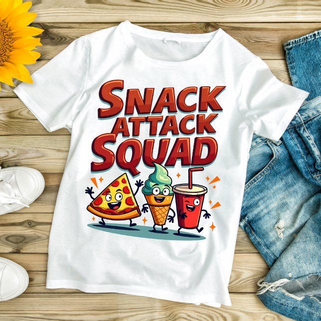 Camiseta Snack Attack Squad – Divertidos Temas de Snacks (Subido por el creador)