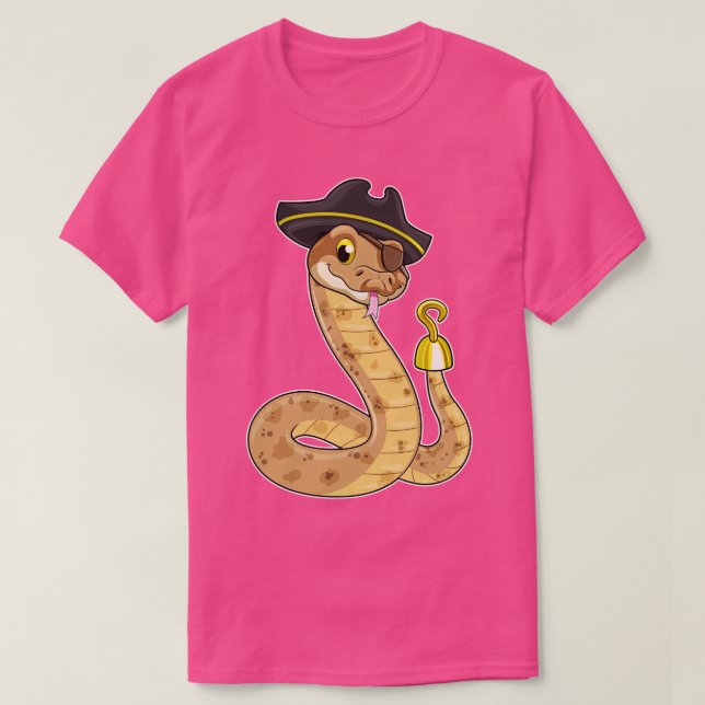 Camiseta Snack como parche de ojo de mano de gancho pirata (Diseño del anverso)