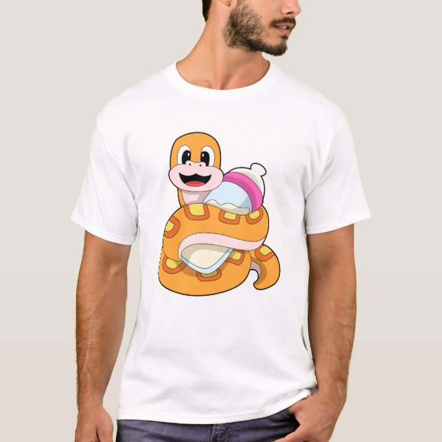 Camiseta Snack con botella de bebé (Anverso)