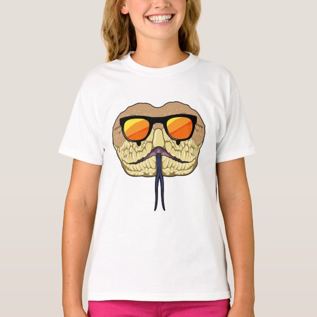 Camiseta Snack con gafas de sol (Anverso)