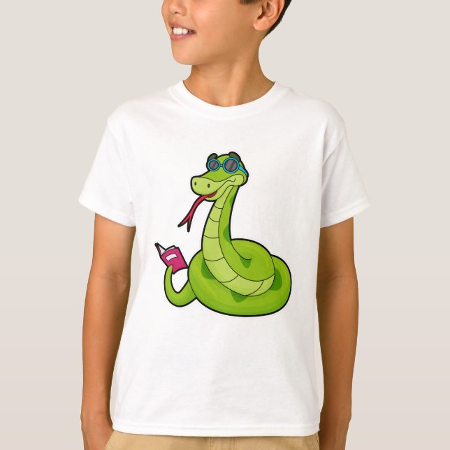 Camiseta Snack con gafas de sol y libro (Anverso)