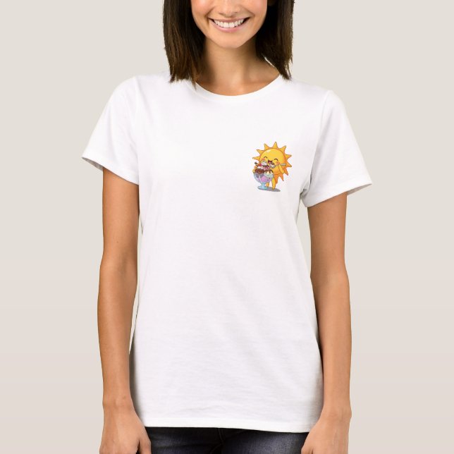 Camiseta Snack de Sundae Soleado (Anverso)
