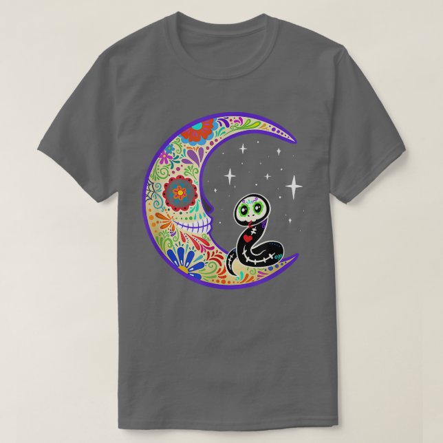 Camiseta Snack Dia de Los Muertos Skeleton Skull de azúcar  (Diseño del anverso)