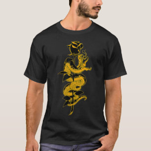 Camiseta Snack y Rosa de la vieja escuela tradicional Tatto