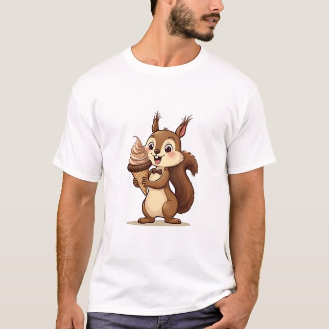 Camiseta Snacks de ardilla - Gracioso diseño de comida anim (Anverso)
