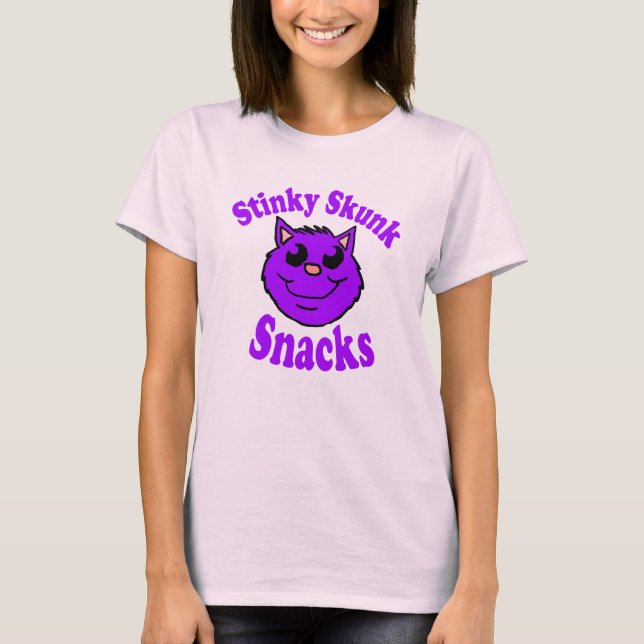 Camiseta Snacks de Mofeta Apestosa (Anverso)