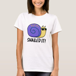 Camiseta Snacks It Funny Snail Pun