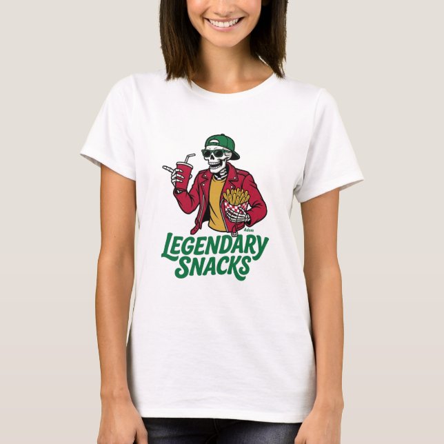 Camiseta Snacks Legendarios (Anverso)