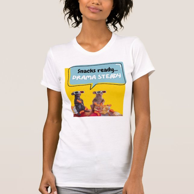 Camiseta Snacks Listos, Drama Steady (Anverso)