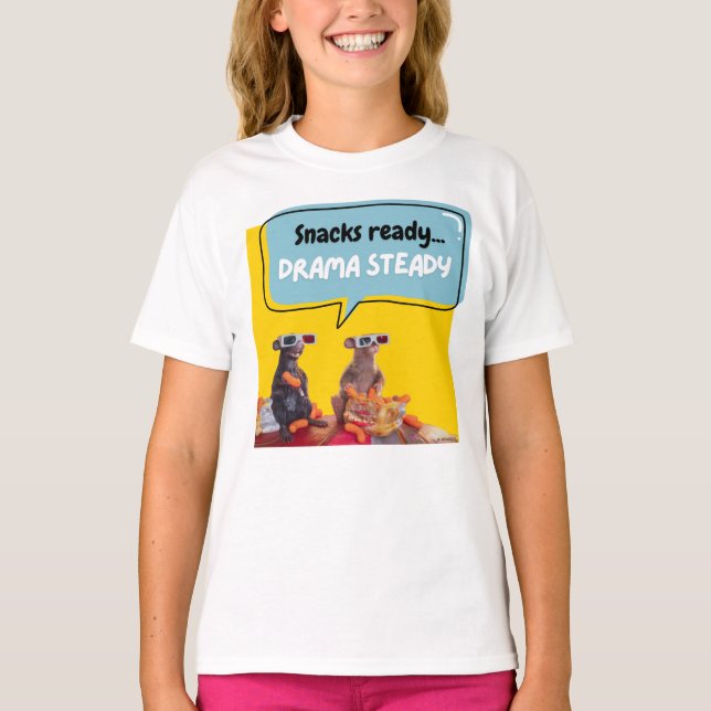 Camiseta Snacks Listos, Drama Steady (Anverso)