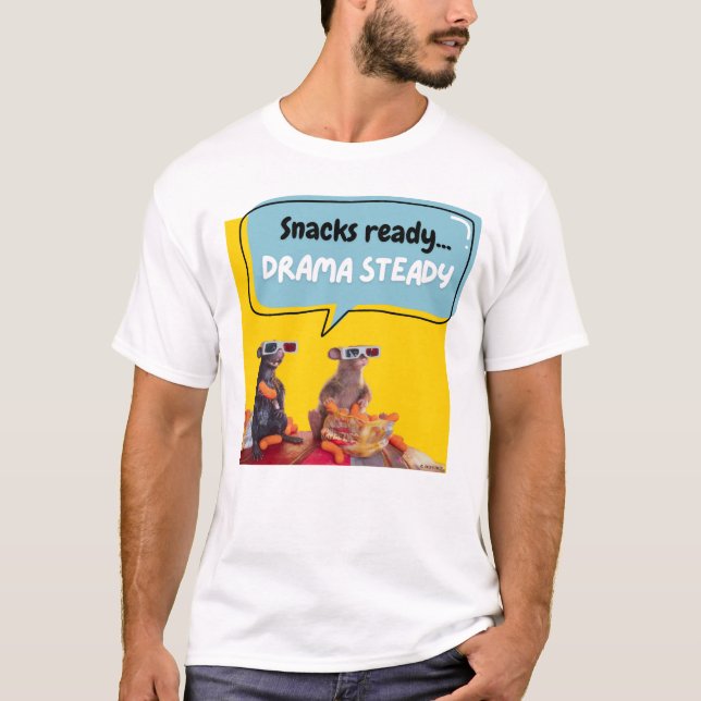 Camiseta Snacks Listos, Drama Steady (Anverso)