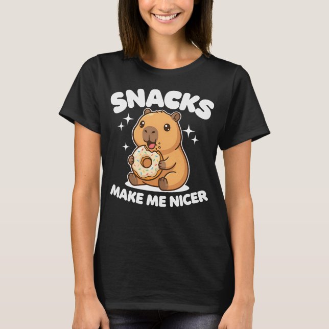 Camiseta Snacks Make Me Nicer (Anverso)