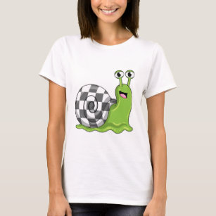 Camiseta Snail en ajedrez con tablero de ajedrez