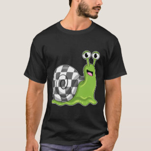 Camiseta Snail en ajedrez con tablero de ajedrez