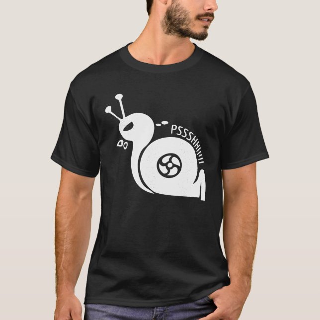 Camiseta Snail Funny Turbo Boost Carreras Pshh T (Anverso)