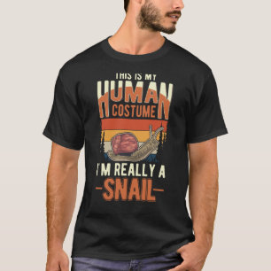 Camiseta Snail Human Costume Halloween