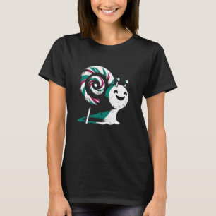 Camiseta Snail Lollipop - Gráfica divertida 2 en 1 caracol
